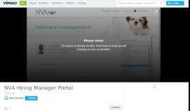 
							         NVA Hiring Manager Portal on Vimeo								  
							    