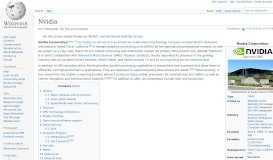 
							         Nvidia - Wikipedia								  
							    