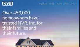 
							         NVR, Inc is the parent company of Ryan Homes, NVHomes ...								  
							    