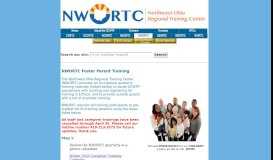 
							         NWORTC Foster Parent Training								  
							    