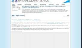 
							         NWS GIS Portal - National Weather Service								  
							    