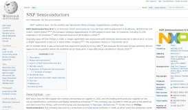 
							         NXP Semiconductors - Wikipedia								  
							    