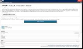 
							         NXTBUS live API registration details | Open Data Portal								  
							    