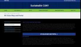 
							         NY Solar Map and Portal – Sustainable - The City University of New York								  
							    
