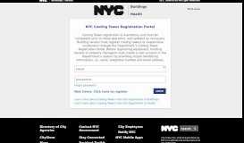 
							         NYC Cooling Tower Registration Portal								  
							    