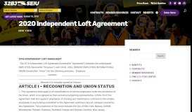 
							         NYC Independent Loft Agreement | 32BJ SEIU								  
							    