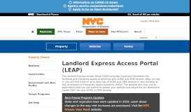 
							         NYC Landlord Express Access Portal - NYC.gov								  
							    