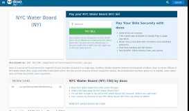 
							         NYC Water Board (NY) | Pay Your Bill Online | doxo.com								  
							    