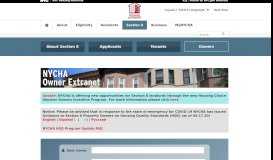 
							         NYCHA Owner Extranet - NYC - Section								  
							    