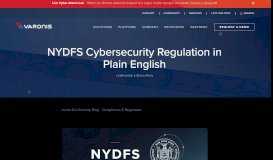 
							         NYDFS Cybersecurity Regulation in Plain English - Varonis								  
							    