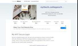 
							         Nyitech.collegescheduler.com website. My NYIT Secure Login.								  
							    