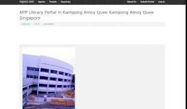 
							         NYP Library Portal in Kampong Amoy Quee Kampong ... - Ingress Intel								  
							    