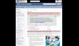 
							         NYS Nursing - Office of the Professions - New York State Education ...								  
							    