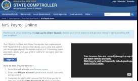 
							         NYS Payroll Online - Office of the State Comptroller								  
							    