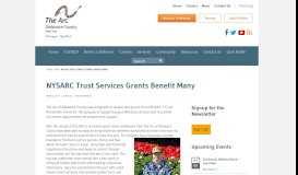 
							         NYSARC Trust Services Grants Benefit Many - The Arc of Delaware ...								  
							    