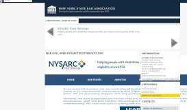 
							         NYSARC Trust Services - NYSBA								  
							    