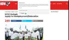 
							         NYSC Redeployment: Here Are Steps To Apply For Redeployment ...								  
							    