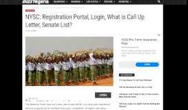 
							         NYSC: Registration Portal, Login, What is Call Up Letter, Senate List?								  
							    