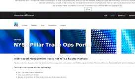 
							         NYSE Pillar Trade Ops Portal								  
							    