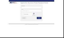 
							         NYSED Application Business Portal Password Reset								  
							    