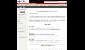 
							         NYSED State Aid Management System (SAMS) Information								  
							    