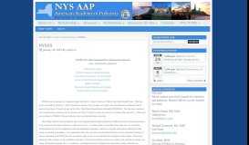 
							         NYSIIS | American Academy of Pediatrics								  
							    