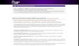 
							         NYU Langone Health - Welcome to the NYU Langone Housing Portal								  
							    