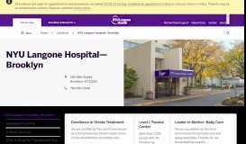 
							         NYU Langone Hospital—Brooklyn | NYU Langone Health								  
							    