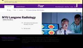 
							         NYU Langone Radiology—NRAD, Woodbury | NYU Langone Health								  
							    