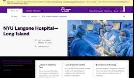 
							         NYU Winthrop Hospital | NYU Langone Health								  
							    