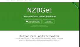 
							         NZBGet - Usenet downloader								  
							    