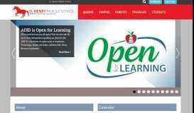 
							         O. Henry Middle School Website | In Pursuit of Excellence - Austin ISD								  
							    