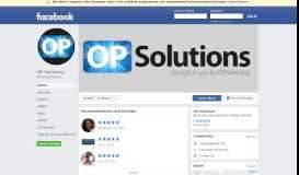 
							         O P Solutions, Inc. (PATTSY) - Home | Facebook								  
							    