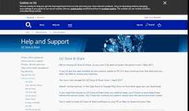
							         O2 Store & Share | Help & Support - O2								  
							    