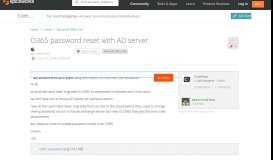 
							         O365 password reset with AD server - Spiceworks Community								  
							    