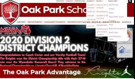 
							         Oak Park Schools | Get the Oak Park Advantage								  
							    