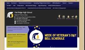
							         Oak Ridge High School - Home								  
							    