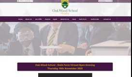 
							         Oak Wood School - Home								  
							    