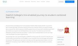 
							         Oakhill College's Customer Story | Vivi								  
							    