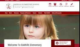 
							         Oakhills Elementary School - Home								  
							    