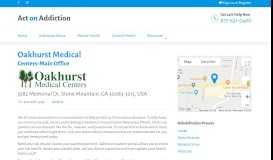 
							         Oakhurst Medical Centers-Main Office in Stone Mountain, GA | Act on ...								  
							    