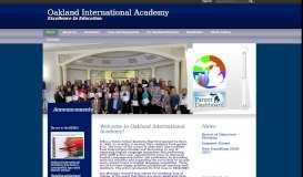 
							         Oakland International Academy / Homepage								  
							    