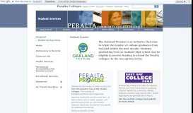 
							         Oakland Promise - Student Services Student Services - Peralta Colleges								  
							    