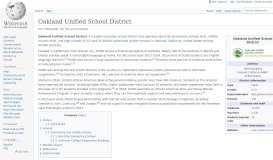 
							         Oakland Unified School District - Wikipedia								  
							    