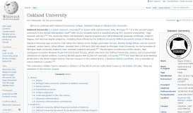 
							         Oakland University - Wikipedia								  
							    