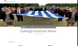
							         Oakleigh Grammar News - Issue Three - iNewsletter								  
							    
