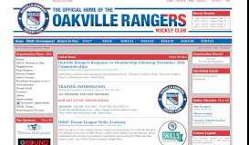 
							         Oakville Rangers Hockey Club								  
							    