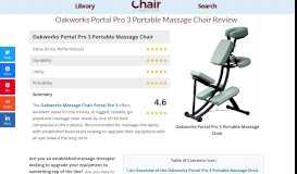 
							         Oakworks Portal Pro 3 Portable Massage Chair Review 2019								  
							    