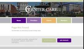 
							         OAP QualCare Important Contact Information - Center Care								  
							    