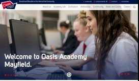 
							         Oasis Academy Mayfield: Home								  
							    
